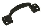Ziehgriff 77mm Messing Schwarz Pulverbeschichtet