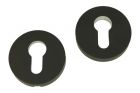 Einbruchschutz Rosette Schwarz Pulverbeschichtet
