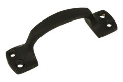 Ziehgriff 77mm Messing Schwarz Pulverbeschichtet