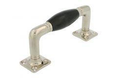 Ziehgriff 130mm Messing vernickelt Bakelit