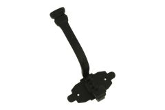 Garderobenhaken Messing schwarz. Tiefe 130mm