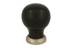 Schrankknopf Ebenholz mit Mattnickel 39mm H48mm