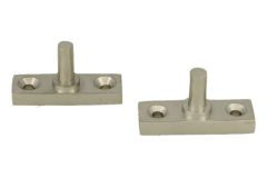 2 Stück Stellstifte für Fensterfeststeller Mattnickel