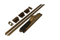 Treibriegel Messing patiniert Ebenholz (1908)