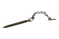 Schiebefenster Stift Messing patiniert 100mm Ø 7mm