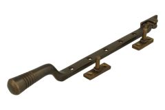 Fensterfeststeller Messing patiniert 290mm