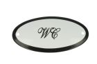 Emaillen Türschild "WC" oval 100x50mm
